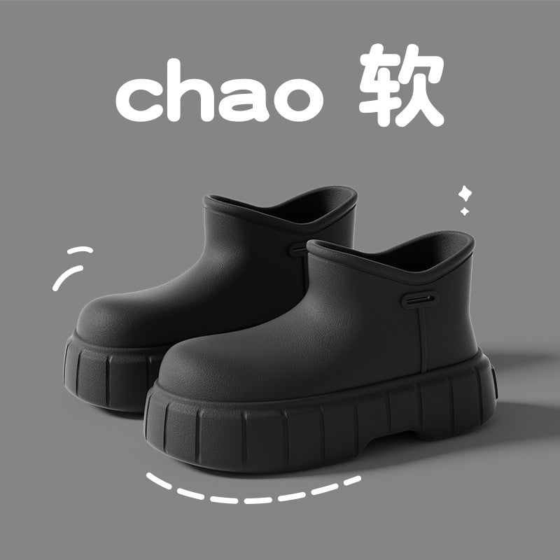 Waterproof Cute Christmas Reindeer Plush Slippers