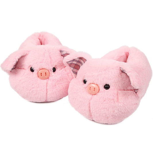 Caramella Bubble Cute Pig Animal Slipper for women Adult Fuzzy Warm House Slippers Novelty Fluffy Home Shoes Ladies Winter Slippers Indoor Outdoor