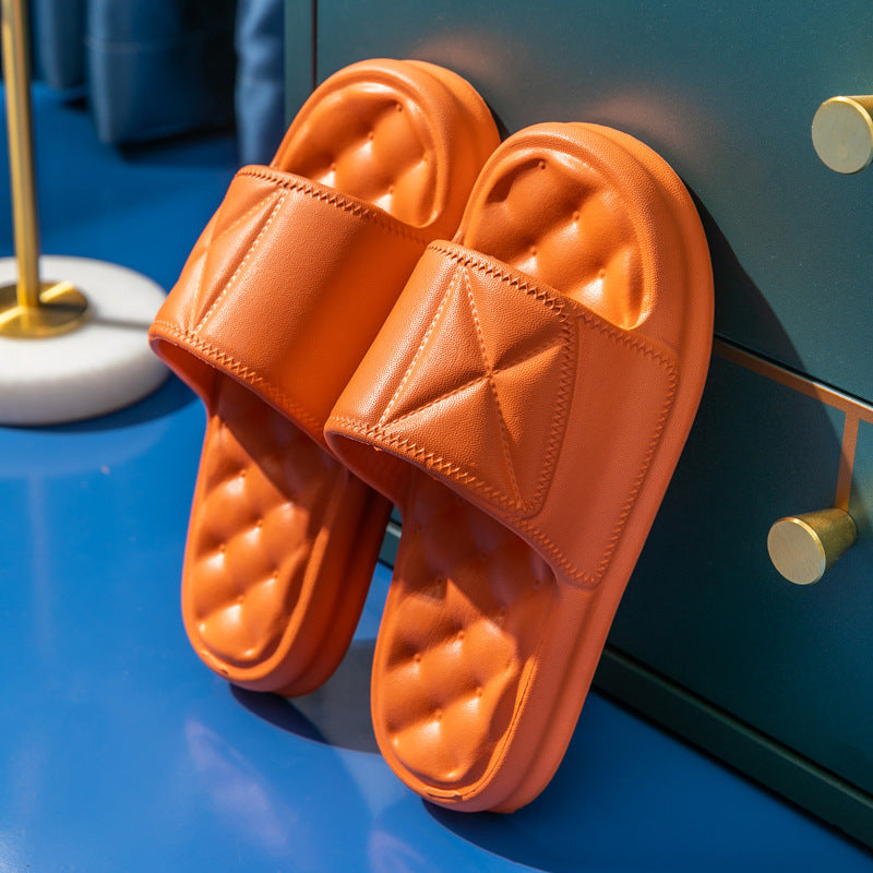 Candy-Colored Thick-Soled Women's Indoor Slippers