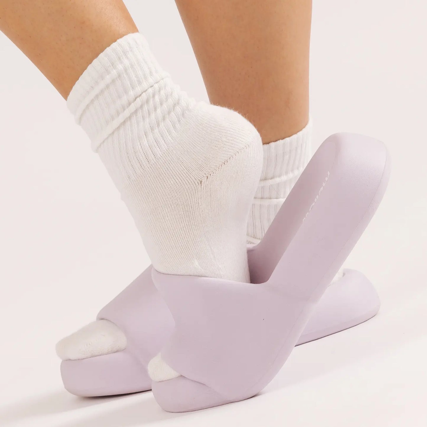 Mellow Sleep | Mellowsoft Cloud Slides - Soft Squishy Waterproof Pillow Slides, Cloud Foam Platform Slippers with Running Shoe Level Cushioning & Shock Absorption, anti Slip Comfort Slides for Indoor & Outdoor