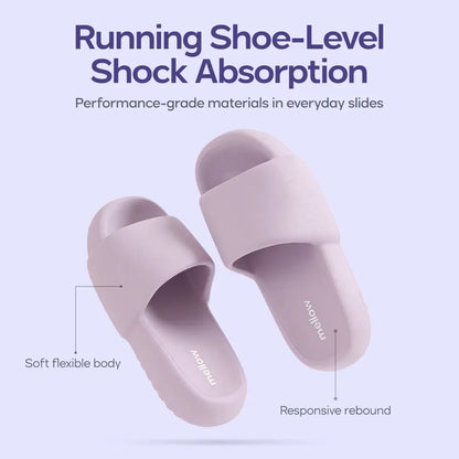 Mellow Sleep | Mellowsoft Cloud Slides - Soft Squishy Waterproof Pillow Slides, Cloud Foam Platform Slippers with Running Shoe Level Cushioning & Shock Absorption, anti Slip Comfort Slides for Indoor & Outdoor