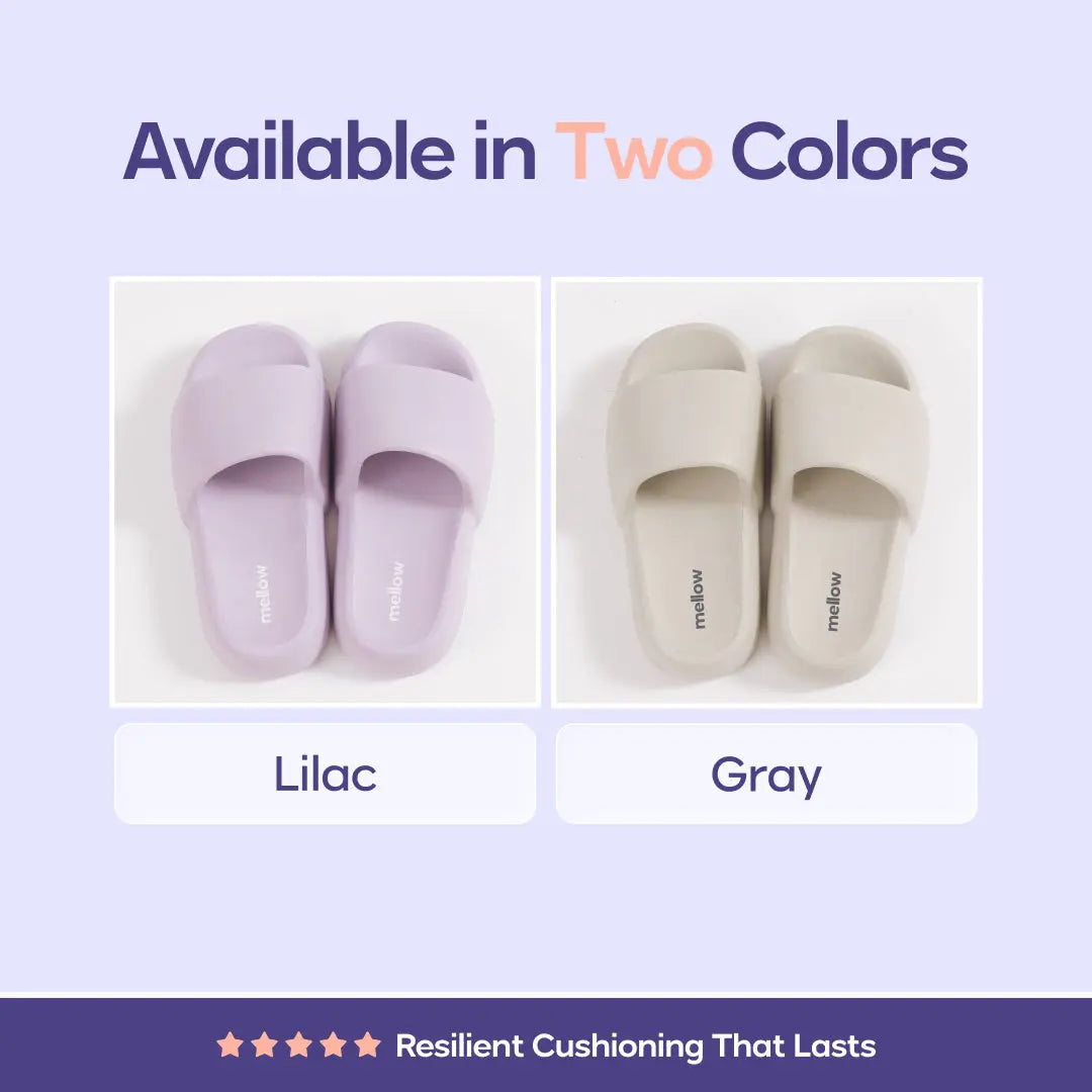 Mellow Sleep | Mellowsoft Cloud Slides - Soft Squishy Waterproof Pillow Slides, Cloud Foam Platform Slippers with Running Shoe Level Cushioning & Shock Absorption, anti Slip Comfort Slides for Indoor & Outdoor