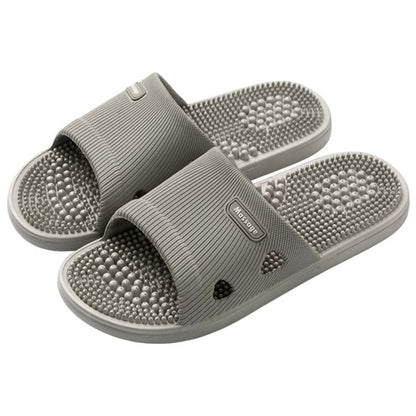 Massage Slippers for Women Men Acupressure Foot Plantar Fasciitis Sliders House Ladies Reflexology Sandals Shower Shoes Non-Slip Quick Drying Pool Beach Indoor Outdoor Grey