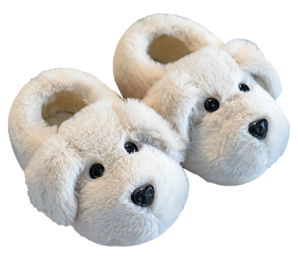 EMGILL Dog slippers Funny House Slippers Toddler Girls Boys Winter Indoor Outdoor Fuzzy Warm Shoes