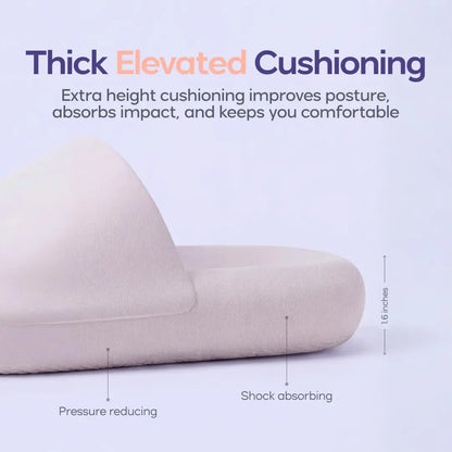 Mellow Sleep | Mellowsoft Cloud Slides - Soft Squishy Waterproof Pillow Slides, Cloud Foam Platform Slippers with Running Shoe Level Cushioning & Shock Absorption, anti Slip Comfort Slides for Indoor & Outdoor